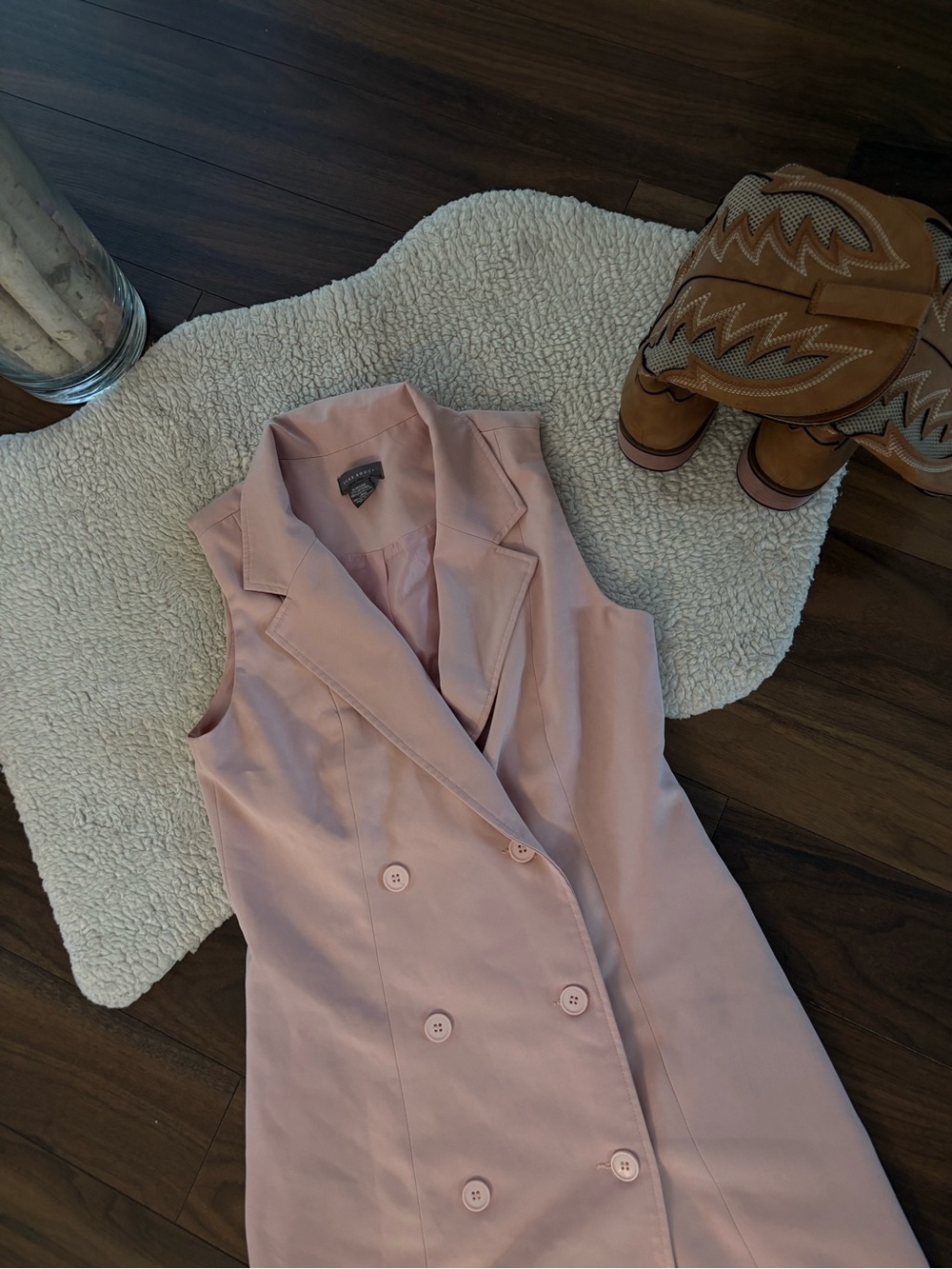 🌾TAILORED SLEEVELESS BLAZER DRESS